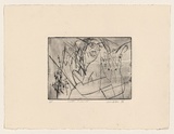 Title: b'With hand 1' | Date: 1976 | Technique: b'drypoint, printed in black ink, from one perspex plate'