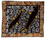 Artist: NWOMATAKIMI | Title: Tortuwarli | Date: 1988 | Technique: screenprint, printed in black ink, from one stencil; hand-coloured