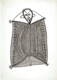 Artist: b'Akis, Timothy' | Title: b'Bilak bokis [Flying fox].' | Date: 1977 | Technique: b'photo-screenprint, printed in black ink, from one screen'