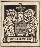 Artist: FEINT, Adrian | Title: Bookplate: John Lane Mullins. | Date: (1927) | Technique: wood-engraving | Copyright: Courtesy the Estate of Adrian Feint