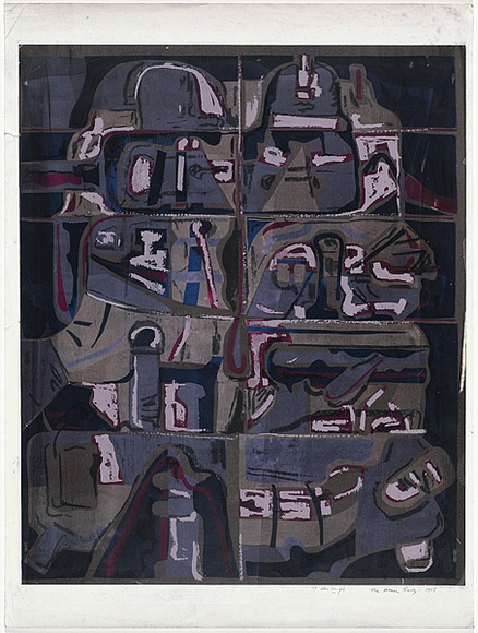 Artist: b'Senbergs, Jan.' | Title: b'The main body' | Date: 1965 | Technique: b'screenprint, printed in colour, from multiple stencils' | Copyright: b'\xc2\xa9 Jan Senbergs. Licensed by VISCOPY, Australia'