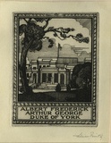 Artist: b'FEINT, Adrian' | Title: b'Bookplate: Albert Frederick Arthur George Duke of York.' | Date: 1927 | Technique: b'etching, printed in black ink, from one plate' | Copyright: b'Courtesy the Estate of Adrian Feint'