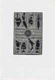 Artist: b'Marika, Banduk.' | Title: b'Guyamala' | Date: 2000 | Technique: b'linocut, printed in black ink, from one block, screenprint, printed in grey ink, from one stencil' | Copyright: b'\xc2\xa9 Banduk Marika. Licensed by VISCOPY, Australia'