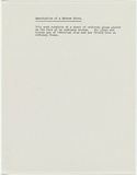 Artist: b'Burn, Ian.' | Title: b'Description of a mirror piece' | Date: 1967 | Technique: b'photocopy sheet'