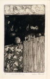 Artist: b'Gleeson, William.' | Title: b'Montrose Quarry' | Date: 1966 | Technique: b'etching, printed in black ink, from one plate' | Copyright: b'This work appears on screen courtesy of the artist'