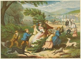Artist: Campbell, Oswald Rose... | Title: Christmas in the bush: an Australian homestead. | Date: 1867 | Technique: wood-engraving, printed in colour, from multiple blocks
