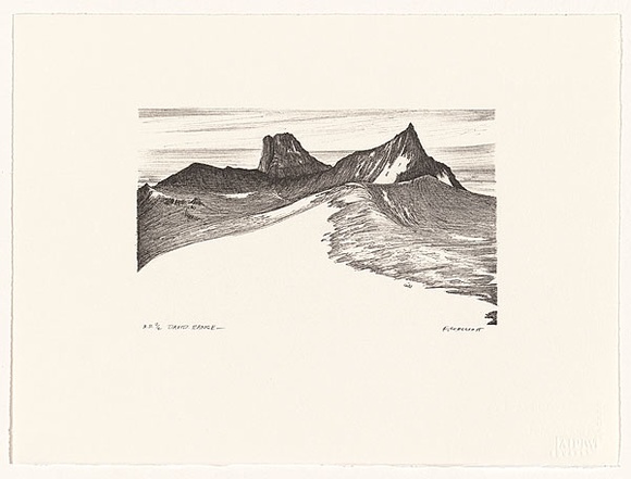 Artist: Elliott, Fred W. | Title: David Range | Date: 1997, February | Technique: photo-lithograph, printed in black ink, from one stone | Copyright: By courtesy of the artist