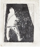 Artist: b'MADDOCK, Bea' | Title: b'Fantasy.' | Date: April 1965 | Technique: b'line-etching and drypoint, printed in black ink, from one copper plate; additional brush and black ink wash'