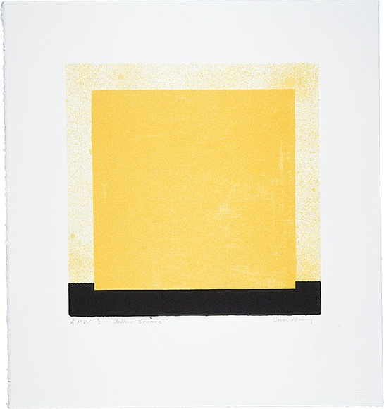 Artist: b'Hickey, Dale.' | Title: b'Yellow square.' | Date: 1993 | Technique: b'lithograph, printed in colour, from three stones [or plates]'