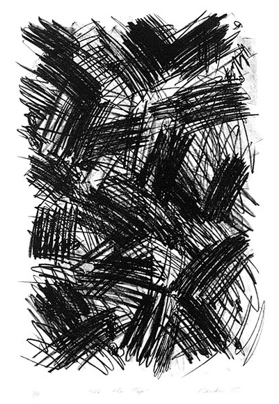 Artist: b'Rankin, David.' | Title: b'At the top' | Date: 1975 | Technique: b'lithograph, printed in black ink, from one stone'