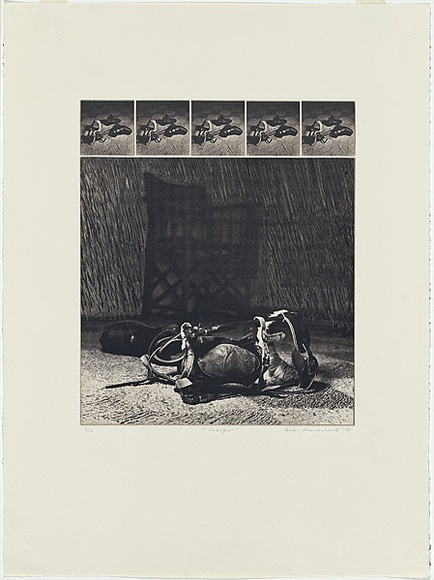 Artist: MADDOCK, Bea | Title: Caliper | Date: 1974 | Technique: photo-etching and aquatint, printed in black ink, from six plates