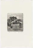 Artist: b'Anceschi, Eros.' | Title: b'Untitled (hay shed)' | Date: 1986 | Technique: b'etching, printed in black ink, from one plate'