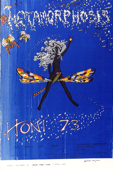 Artist: b'Tilley, Lorna.' | Title: b'Metamorphosis' | Date: 1973 | Technique: b'screenprint, printed in colour, from multiple stencils'