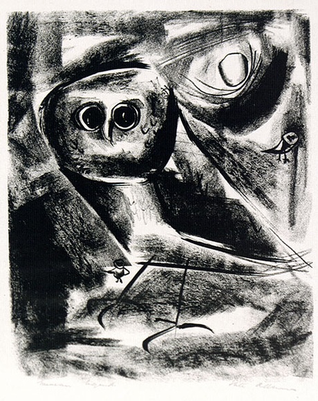 Artist: b'Adams, Tate.' | Title: b'Mexican legend.' | Date: (1953) | Technique: b'lithograph, printed in black ink, from one plate'