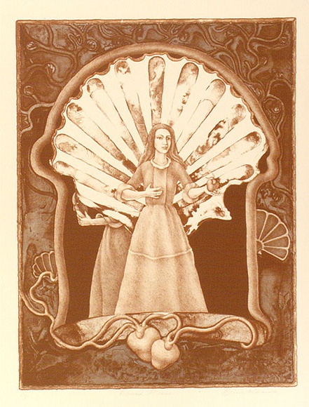 Artist: b'RICHARDSON, Berris' | Title: b'Altered alcove' | Date: 1981 | Technique: b'lithograph, printed in colour, from two stones'