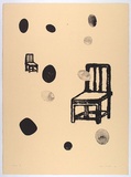 Artist: MARTIN, Claire | Title: not titled [Chair?] | Date: 1994 | Technique: lithograph, printed in black ink, from one stone