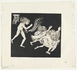 Artist: BOYD, Arthur | Title: The women driving the old men away. | Date: (1970) | Technique: etching and aquatint, printed in black ink, from one plate | Copyright: Reproduced with permission of Bundanon Trust