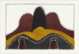Artist: Jandany, Hector. | Title: Dumbun - the owls | Date: 1995 | Technique: lithograph, printed in colour, from multiple plates