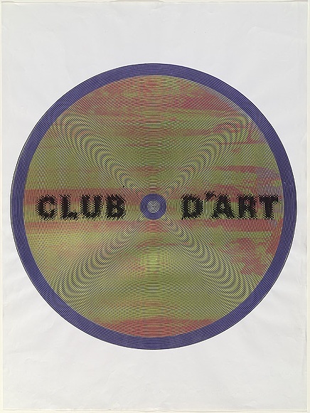 Artist: b'ACCESS 1' | Title: bClub D'Art | Date: 1990 | Technique: b'screenprint, printed in colour, from multiple stencils'