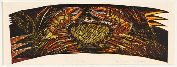 Artist: b'Tuffery, Michel.' | Title: bPa'a Lua | Date: 1998 | Technique: b'woodcut, printed in colour, from multiple blocks' | Copyright: b'\xc2\xa9 Michel Tuffery'