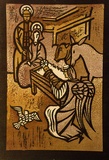 Artist: b'de Kesler, Thomas.' | Title: b'Holy Family.' | Date: 1961 | Technique: b'linocut, printed in colour, from four blocks' | Copyright: b'\xc2\xa9 Thomas de Kessler'