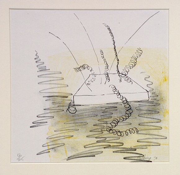 Artist: b'COLEING, Tony' | Title: b'Drawing for sculpture [1].' | Date: 1970 | Technique: b'lithograph, printed in colour, from two stones [or plates]'