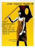 Artist: ROBINSON, Gary | Title: Land rights teach-in | Date: 1979 | Technique: screenprint, printed in colour, from three stencils
