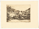 Artist: PLATT, Austin | Title: Wee Jasper country | Date: 1983 | Technique: etching, printed in black ink, from one plate