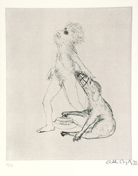 Artist: b'BOYD, Arthur' | Title: b'Colour blind.' | Date: 1971 | Technique: b'etching'