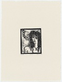 Artist: Dellal, Zerin. | Title: Lillith | Date: 1989 | Technique: linocut, printed in black ink, from one block