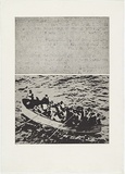 Artist: b'MADDOCK, Bea' | Title: b'No - where' | Date: September 1974 | Technique: b'photo-etching and aquatint, printed in black ink, from two plate'