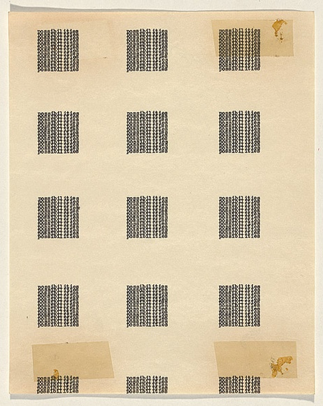 Title: b'Section B (Word situations) - 32 Possibilities: No. 14, 4(B)' | Date: (1970-71) | Technique: b'typewriter'