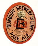 Title: b'Label: Bunbury Brewery Company Limited. Pale ale' | Date: c.1920 | Technique: b'lithograph, printed in colour, from multiple stones [or plates]'