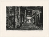 Artist: b'AMOR, Rick' | Title: b'The arcade.' | Date: 1995 | Technique: b'etching, printed in black ink with plate-tone, from one plate'