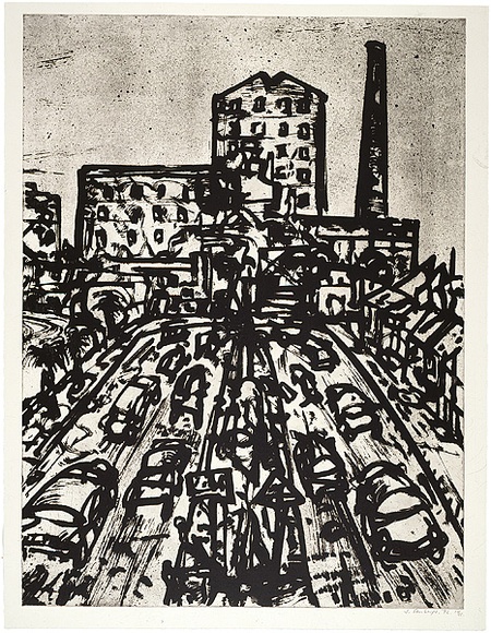 Artist: b'Senbergs, Jan.' | Title: b'The Port Liardet limner. [d]' | Date: 1992 | Technique: b'etching, printed in black ink, from four copper plates' | Copyright: b'\xc2\xa9 Jan Senbergs'