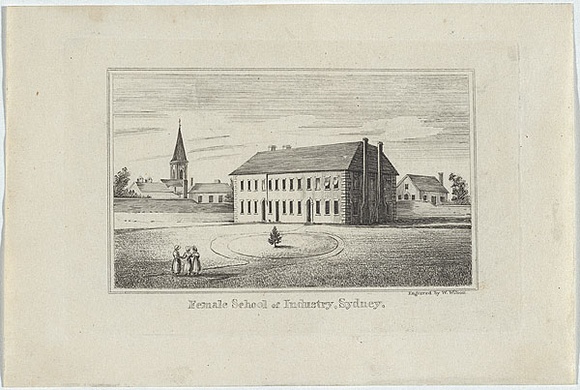 Artist: b'Wilson, William.' | Title: b'Female School of Industry.' | Date: 1832 | Technique: b'engraving, printed in black ink, from one plate'