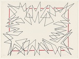 Artist: b'Balsaitis, Jonas.' | Title: b'Red line litho' | Date: 1982 | Technique: b'lithograph, printed in colour, from two stones'