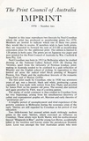Artist: b'PRINT COUNCIL OF AUSTRALIA' | Title: b'Periodical | Imprint. Melbourne: Print Council of Australia, vol. 05, no. 2,  1970' | Date: 1970