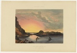 Artist: b'Angas, George French.' | Title: b'Coast scene near Rapid Bay.' | Date: 1846-47 | Technique: b'lithograph, printed in colour, from multiple stones; varnish highlights by brush'