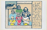 Artist: b'Pickett, Byron.' | Title: b'Family.' | Date: 1985 | Technique: b'screenprint, printed in colour, from multiple stencils' | Copyright: b'\xc2\xa9 Byron Pickett, Licensed by VISCOPY, Australia'