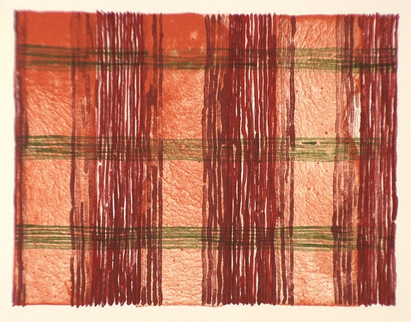 Artist: b'McPherson, Megan.' | Title: b'Hong Kong Island check' | Date: 1997 | Technique: b'tuche lithograph, printed in colour, from three stones'