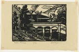 Artist: b'Syme, Eveline' | Title: b'Bulla Bridge' | Date: 1934 | Technique: b'wood-engraving, printed in black ink, from one block'