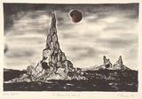 Artist: Alexander, Leanne. | Title: The distance from the moon II | Date: 1989 | Technique: lithograph, printed in black ink, from one stone