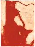 Title: Shallow grave 1 [panel 3] | Date: 2000 | Technique: liftground aquatint, printed in red ink, from one copper plate