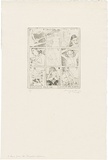 Artist: b'WALKER, Murray' | Title: b'Nine leaves from the Cleopatra Album.' | Date: 1973 | Technique: b'etching, printed in black ink, from one plate'