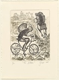 Artist: b'Deix, Gunther.' | Title: b'The bikers.' | Date: c.1989 | Technique: b'etching'