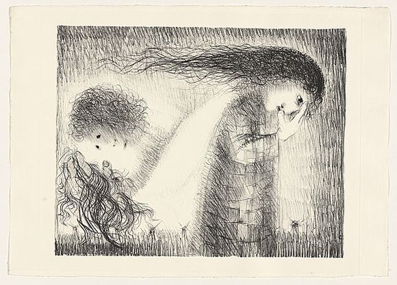 Artist: b'BOYD, Arthur' | Title: b'St Francis when young turning aside.' | Date: (1965) | Technique: b'lithograph, printed in black ink, from one plate' | Copyright: b'This work appears on screen courtesy of Bundanon Trust'