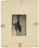 Artist: Cilento, Margaret. | Title: Chauve souris (Bat). | Date: 1949 | Technique: etching, printed in black ink with plate-tone, from one  plate