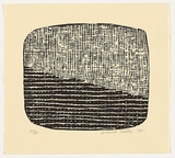 Artist: Wells, Dianna. | Title: not titled [t.v. screen] | Date: 1981 | Technique: linocut, printed in black ink, from one block