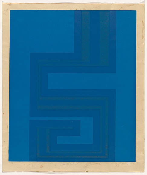 Title: b'Containment' | Date: 1972 | Technique: b'screenprint, printed in colour, from multiple stencils'